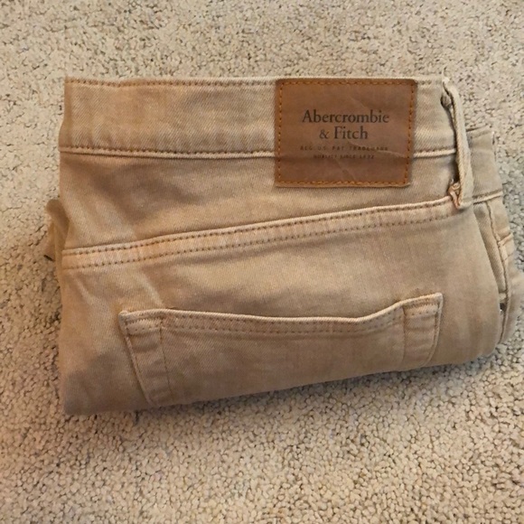 Slim fit khaki jeans Abercrombie jeans - Picture 1 of 2